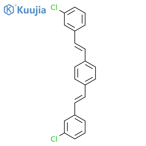 Benzene, 1,4-bis[(1E)-2-(3-chlorophenyl)ethenyl]- structure