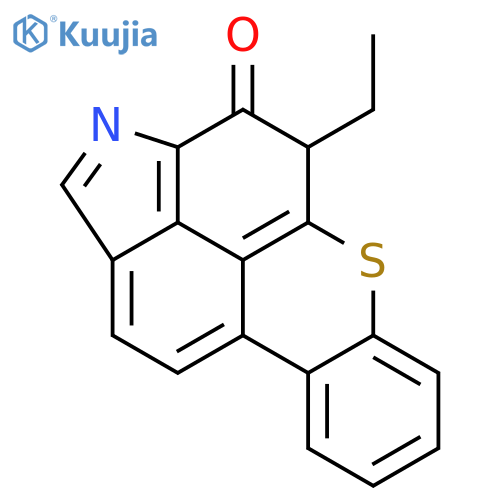 Benzo[3,4][2]benzothiopyrano[7,8,1-cde]indol-3(4H)-one, 4-ethyl- structure