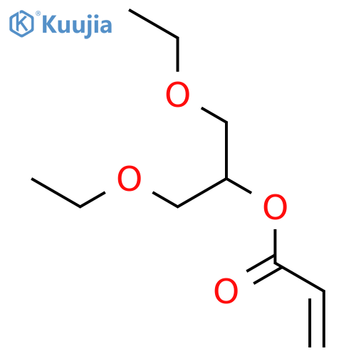 2-Propenoic acid, 2-ethoxy-1-(ethoxymethyl)ethyl ester structure
