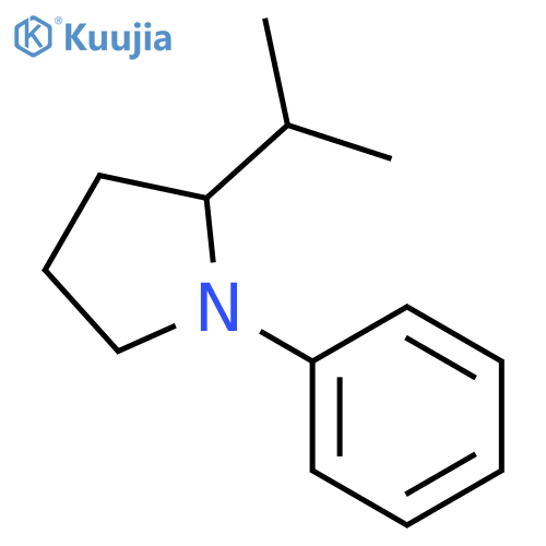 PYRROLIDINE, 2-(1-METHYLETHYL)-1-PHENYL- structure