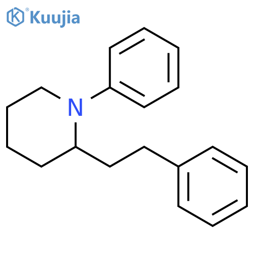 Piperidine, 1-phenyl-2-(2-phenylethyl)- structure