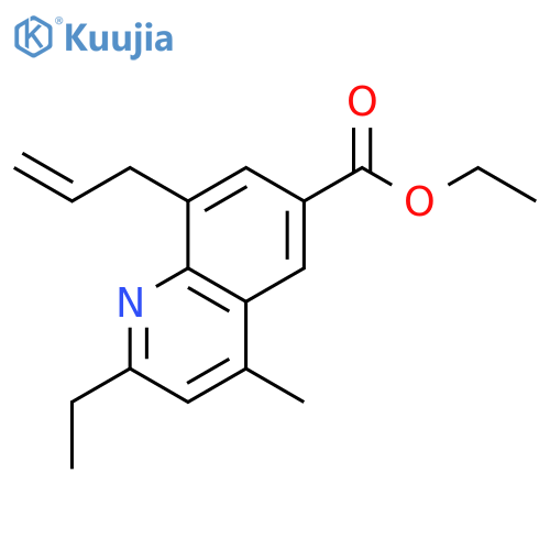 6-QUINOLINECARBOXYLIC ACID, 2-ETHYL-4-METHYL-8-(2-PROPENYL)-, ETHYL ESTER structure