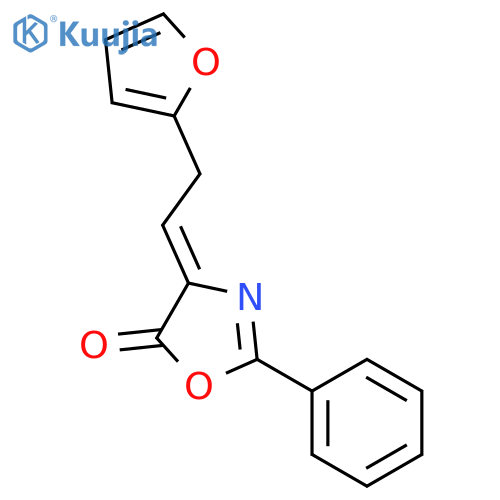 5(4H)-OXAZOLONE, 4-[2-(2-FURANYL)ETHYLIDENE]-2-PHENYL- structure