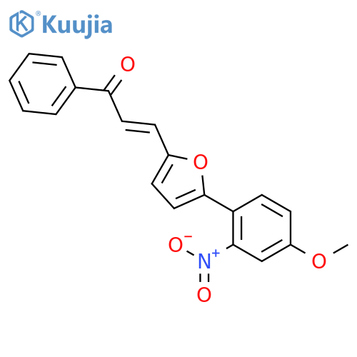 2-Propen-1-one, 3-[5-(4-methoxy-2-nitrophenyl)-2-furanyl]-1-phenyl- structure