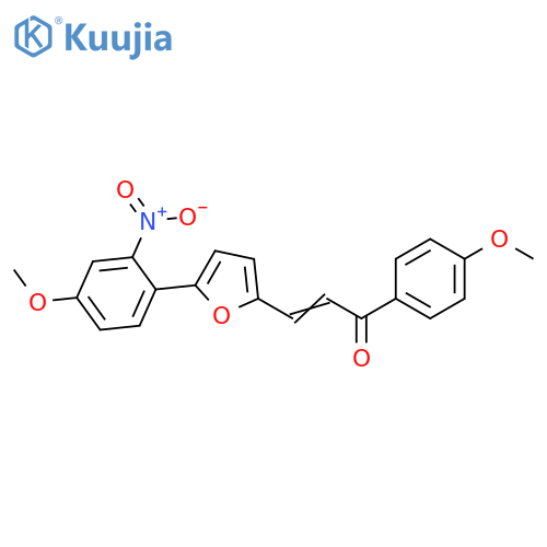 2-Propen-1-one,3-[5-(4-methoxy-2-nitrophenyl)-2-furanyl]-1-(4-methoxyphenyl)- structure