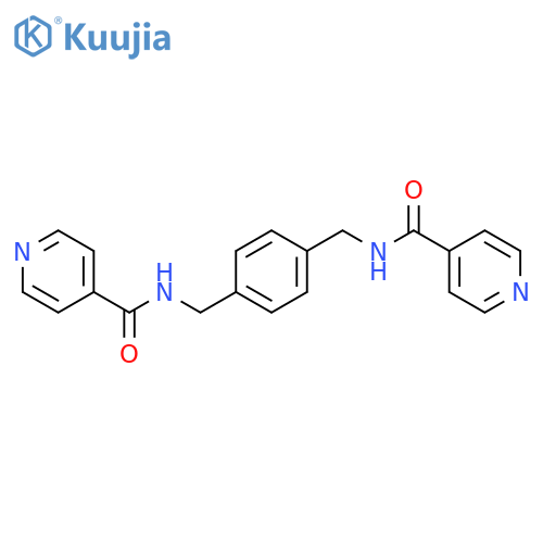 N,N'-(1,4-PHENYLENEBIS(METHYLENE))DIISONICOTINAMIDE structure