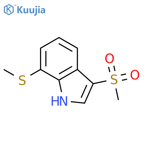 1H-Indole, 3-(methylsulfonyl)-7-(methylthio)- structure