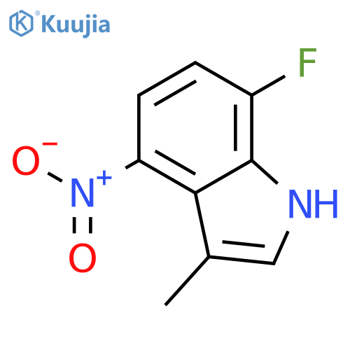 7-fluoro-3-methyl-4-nitro-1H-Indole structure