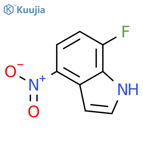 7-Fluoro-4-nitro-1H-indole structure