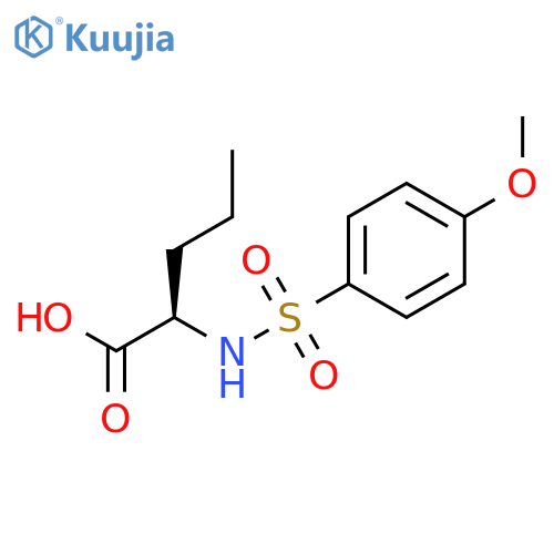 D-NORVALINE, N-[(4-METHOXYPHENYL)SULFONYL]- structure