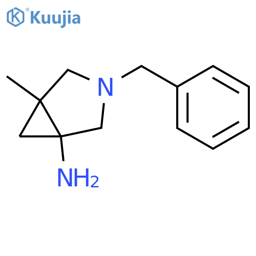 3-AZABICYCLO[3.1.0]HEXAN-1-AMINE, 5-METHYL-3-(PHENYLMETHYL)- structure