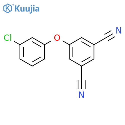 1,3-BENZENEDICARBONITRILE, 5-(3-CHLOROPHENOXY)- structure