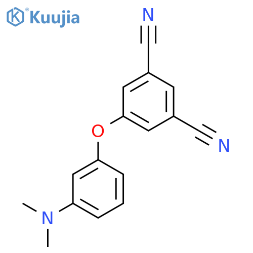 1,3-Benzenedicarbonitrile, 5-[3-(dimethylamino)phenoxy]- structure