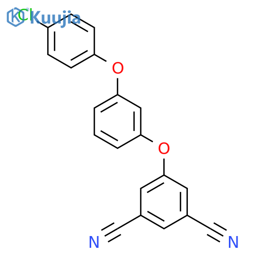 1,3-Benzenedicarbonitrile, 5-[3-(4-chlorophenoxy)phenoxy]- structure