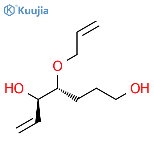 6-HEPTENE-1,5-DIOL, 4-(2-PROPENYLOXY)-, (4R,5R)- structure