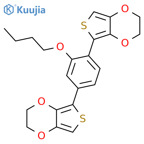 THIENO[3,4-B]-1,4-DIOXIN, 5,5'-(2-BUTOXY-1,4-PHENYLENE)BIS[2,3-DIHYDRO- structure