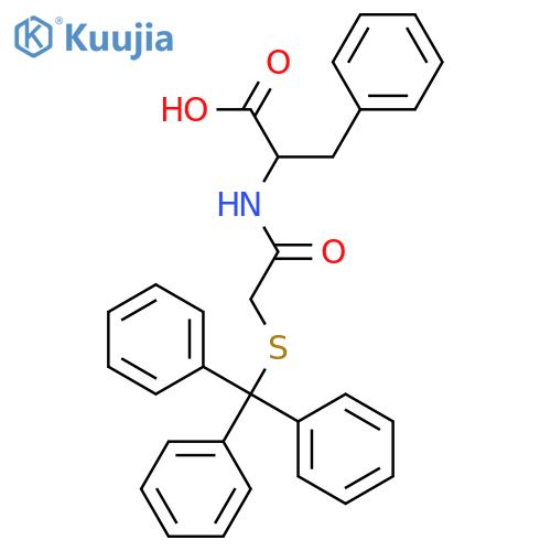 L-Phenylalanine, N-[[(triphenylmethyl)thio]acetyl]- structure