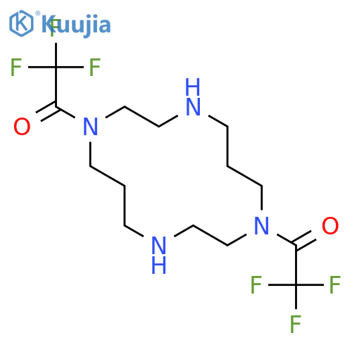 1,4,8,11-TETRAAZACYCLOTETRADECANE, 1,8-BIS(TRIFLUOROACETYL)- structure