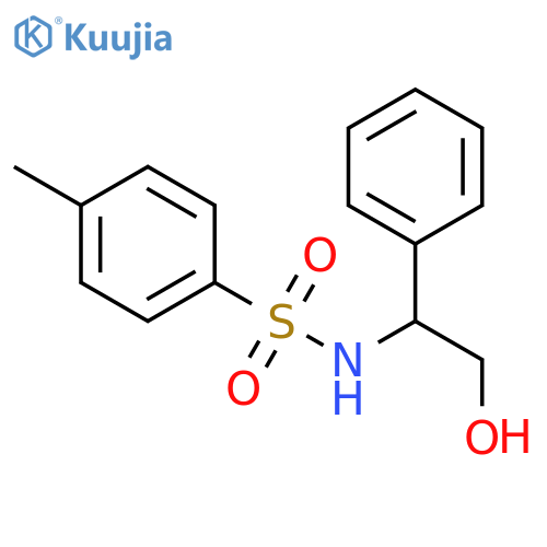 Benzenesulfonamide, N-(2-hydroxy-1-phenylethyl)-4-methyl- structure