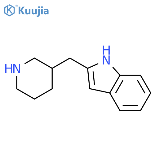 2-(piperidin-3-yl)methyl-1H-indole structure