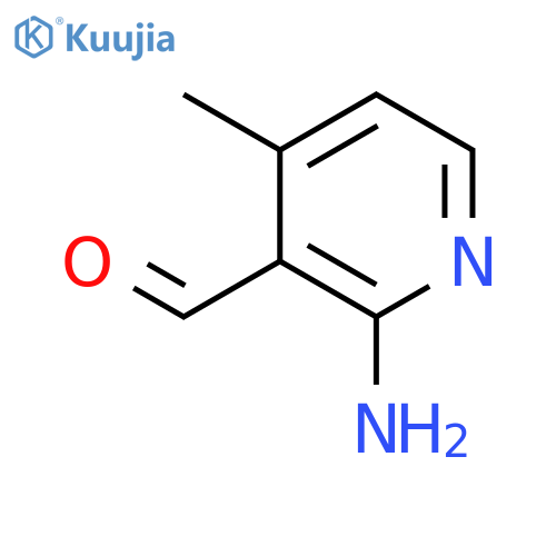 2-amino-4-methylpyridine-3-carbaldehyde structure