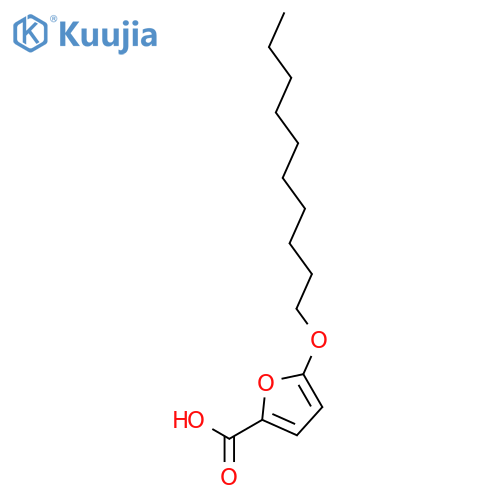 2-FURANCARBOXYLIC ACID, 5-(DECYLOXY)- structure