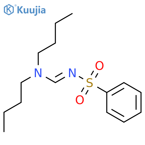 N-[(E)-(dibutylamino)methylidene]benzenesulfonamide structure