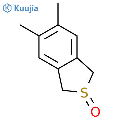 Benzo[c]thiophene, 1,3-dihydro-5,6-dimethyl-, 2-oxide structure