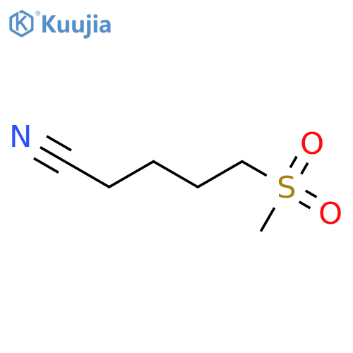 5-methanesulfonylpentanenitrile structure