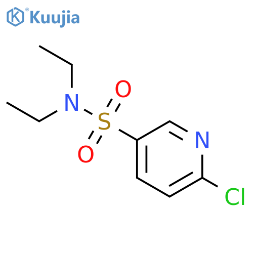 6-chloro-N,N-diethylpyridine-3-sulfonamide structure