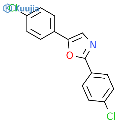 OXAZOLE, 2,5-BIS(4-CHLOROPHENYL)- structure