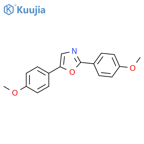 Oxazole, 2,5-bis(4-methoxyphenyl)- structure