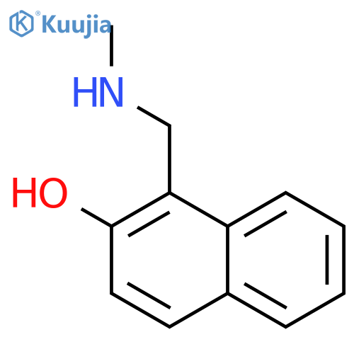 1-(methylaminomethyl)naphthalen-2-ol;hydrochloride structure