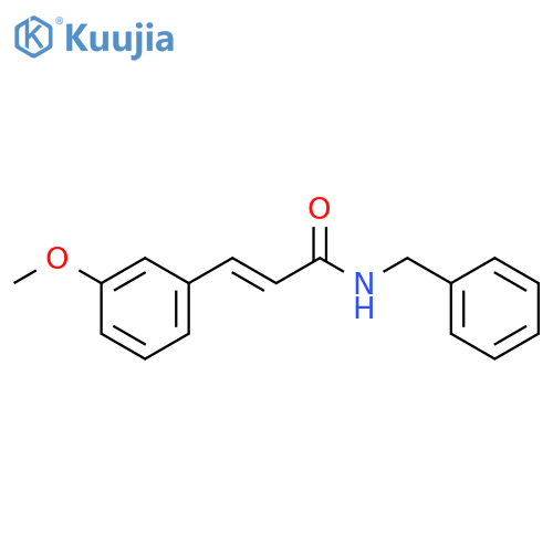 N-benzyl-3-(3-methoxyphenyl)prop-2-enamide structure