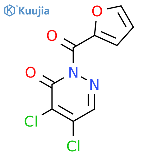 3(2H)-Pyridazinone, 4,5-dichloro-2-(2-furanylcarbonyl)- structure