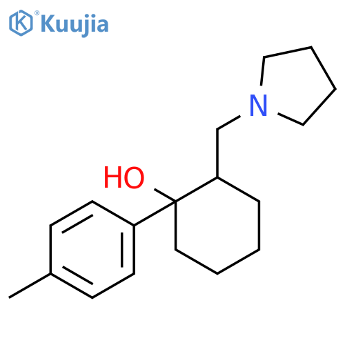 CYCLOHEXANOL, 1-(4-METHYLPHENYL)-2-(1-PYRROLIDINYLMETHYL)- structure