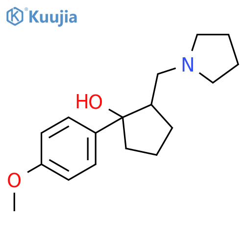 CYCLOPENTANOL, 1-(4-METHOXYPHENYL)-2-(1-PYRROLIDINYLMETHYL)- structure