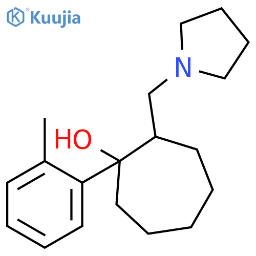 CYCLOHEPTANOL, 1-(2-METHYLPHENYL)-2-(1-PYRROLIDINYLMETHYL)- structure