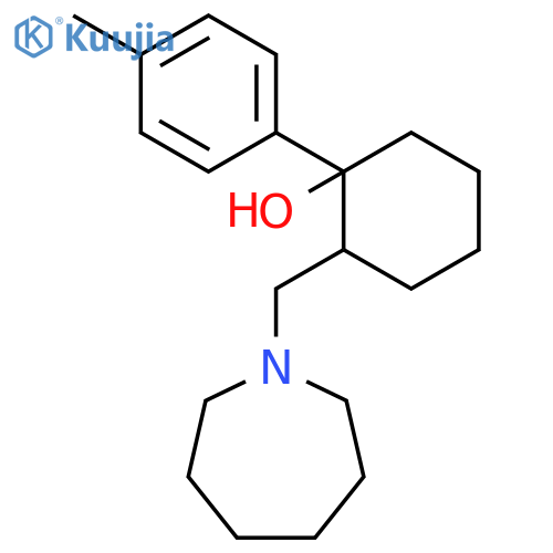 CYCLOHEXANOL, 2-[(HEXAHYDRO-1H-AZEPIN-1-YL)METHYL]-1-(4-METHYLPHENYL)- structure