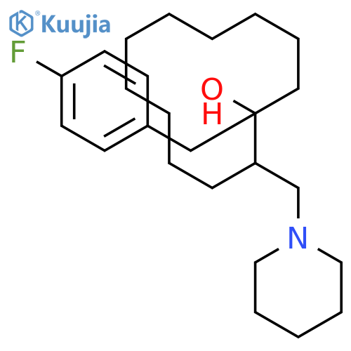 Cyclododecanol, 1-[(4-fluorophenyl)methyl]-2-(1-piperidinylmethyl)- structure