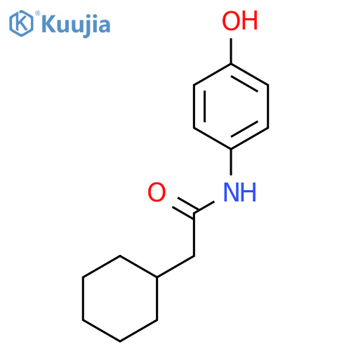 Cyclohexaneacetamide, N-(4-hydroxyphenyl)- structure