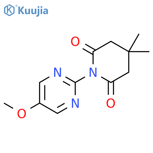 2,6-Piperidinedione, 1-(5-methoxy-2-pyrimidinyl)-4,4-dimethyl- structure