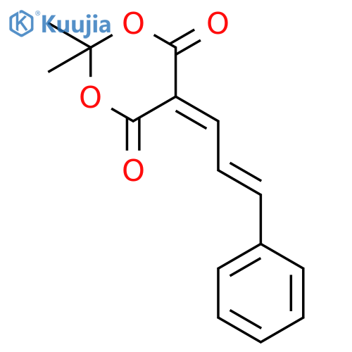 1,3-Dioxane-4,6-dione, 2,2-dimethyl-5-[(2E)-3-phenyl-2-propenylidene]- structure