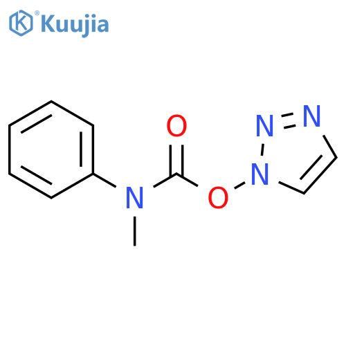 1H-1,2,3-Triazole, 1-[[(methylphenylamino)carbonyl]oxy]- structure