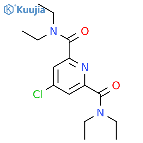 2,6-Pyridinedicarboxamide, 4-chloro-N,N,N',N'-tetraethyl- structure