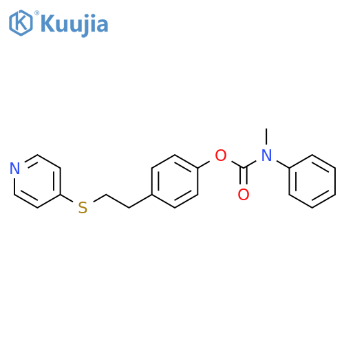 CARBAMIC ACID, METHYLPHENYL-, 4-[2-(4-PYRIDINYLTHIO)ETHYL]PHENYL ESTER structure
