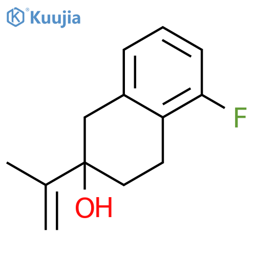 2-Naphthalenol, 5-fluoro-1,2,3,4-tetrahydro-2-(1-methylethenyl)- structure