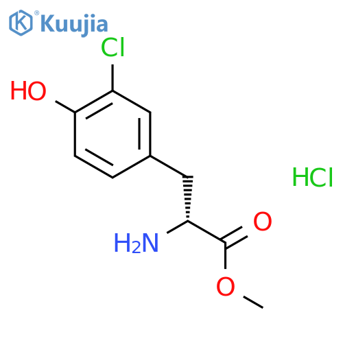 D-Tyrosine, 3-chloro-, methyl ester, hydrochloride structure