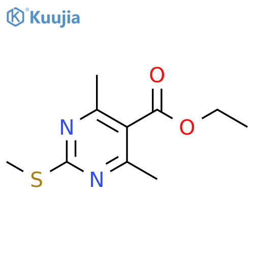 Ethyl 4,6-dimethyl-2-methylthiopyrimidine-5-carboxylate structure