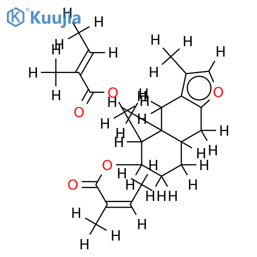 3, 15-Diangeloyl-3-beta-Furanoeremophilane-3, 15-diol structure